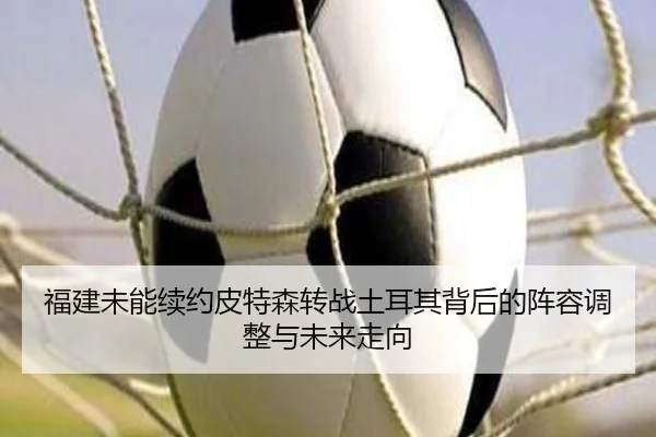 福建未能续约皮特森转战土耳其背后的阵容调整与未来走向